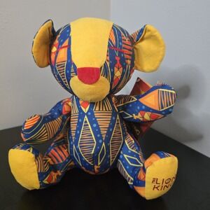 Disney Lion King Simba Plush NWT African Pattern Movie Print Gift New